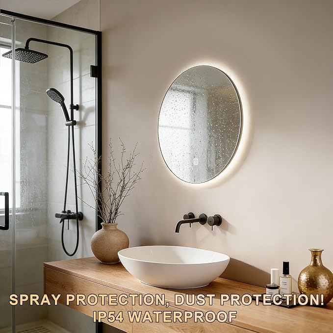 20 Inch Round LED Bathroom Mirror - Image 7