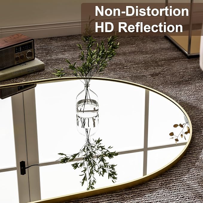 GLSLAND-77 x38 Arched Full Length Mirror - Image 5