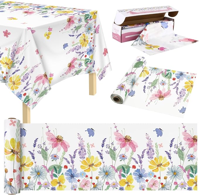 Kochorie Spring Flower Tablecloth Roll by Kochorie