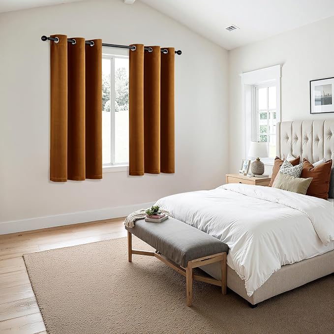 MIULEE Blackout Curtains for Bedroom Living Room 2 Panels, Thermal Insulated - Image 6