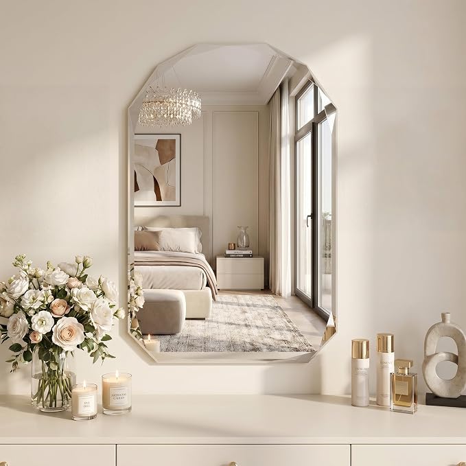 Suidia Bathroom Mirror, Frameless Bathroom Mirror - Image 9