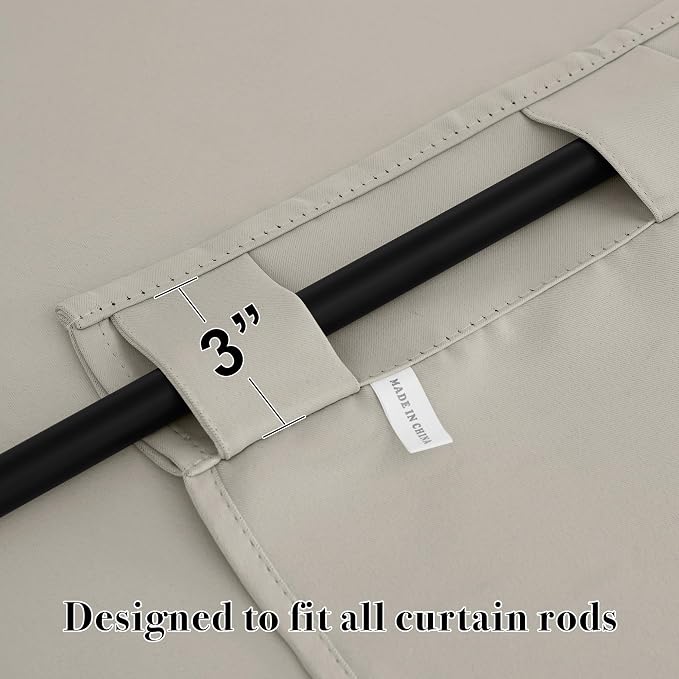 RYB HOME Blackout Curtains for Bedroom, Window Shades Thermal Insulating - Image 5