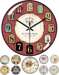 Decorative Wall Clocks Batterys Operated, Retro Wall Clock by Unknown