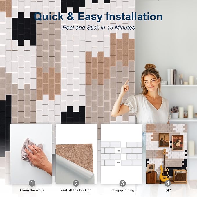 WoveN SounD Brick Acoustic Wall Panels Seamless Visual, High Density, Sound - Image 5