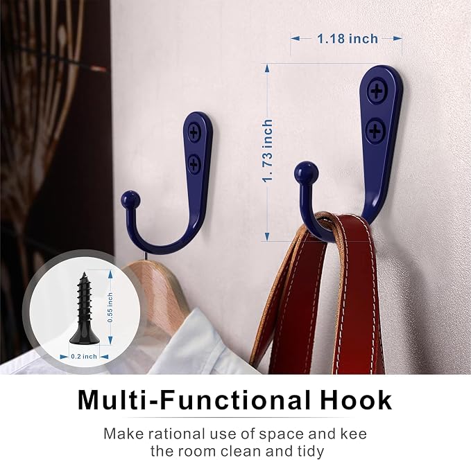 ZAYBOD Coat Hooks for Wall, Decorative Hanging Hooks for Coats, and Bags - Image 7