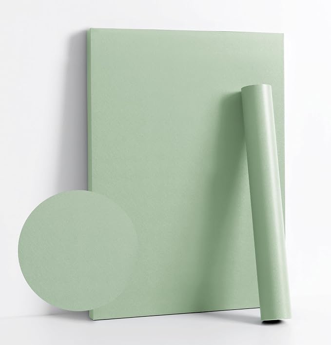 Dimoon 394''x17.7'' Green Peel and Stick Wallpaper Contact Paper Modern Self by DIYYOURMOON