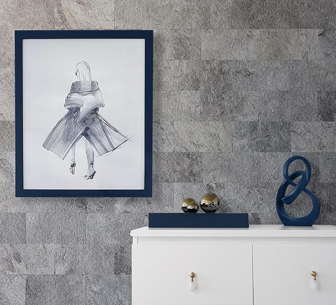 AULIGET 2-Piece Dark Slate Peel and Stick Backsplash Wall Tiles, Laundry Room - Image 6