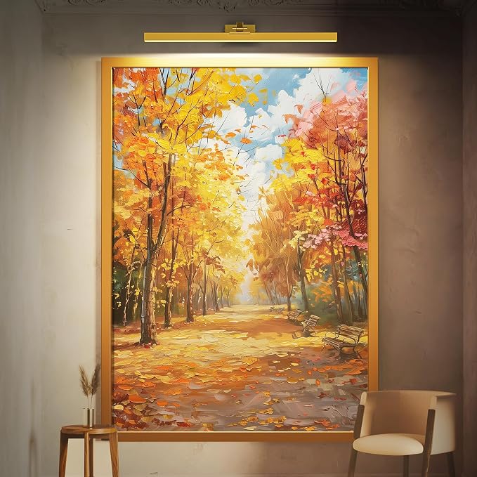 Afyuol Picture Lights for Wall, Battery Operated Picture Light 24in Gallery - Image 9