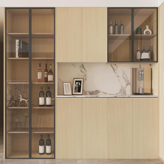 BOMENG Large White Oak Wood Wallpaper Light Oak Contact Paper Peel and Stick - Image 3