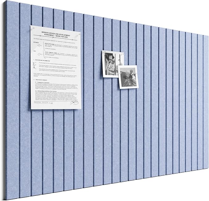 Bumusty Large Cork Board Alternative-36 x 24" Felt Bulletin Board Tiles by BUMUSTY