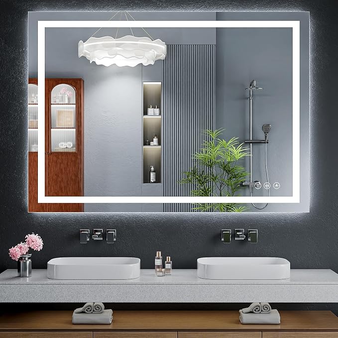 48"x36" LED Bathroom Mirror by MYSUNORIA