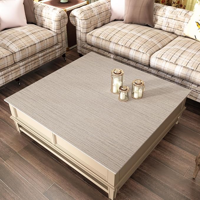 CRE8TIVE Large Size 24"x354" Cream White Grasscloth Peel and Stick Wallpaper - Image 6