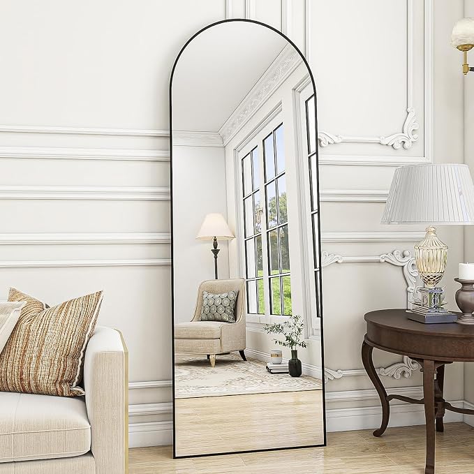 Rowjut Floor Mirror Arched Full Length Mirrors, Mirror Full Length Standing - Image 3