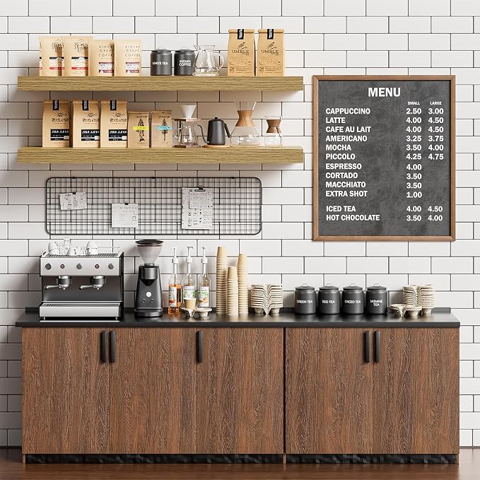 Heimlove Floating Shelves for Wall 36 Inches Long, 9.3" Deep Oak Floating Shelf - Image 6