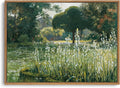 OIQArtOIQ Vintage Framed Wall Art Garden Landscape Canvas Art Prints Rustic by OIQArtOIQ