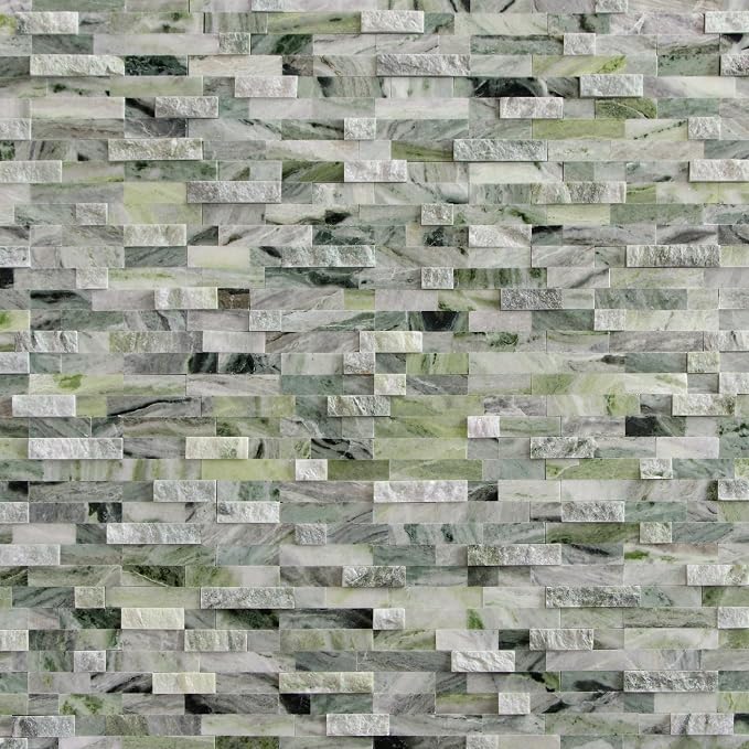 SUNWINGS 5-Sheet Peel and Stick Mosaic Natural 3D Stone Self Adhesive Marble - Image 9