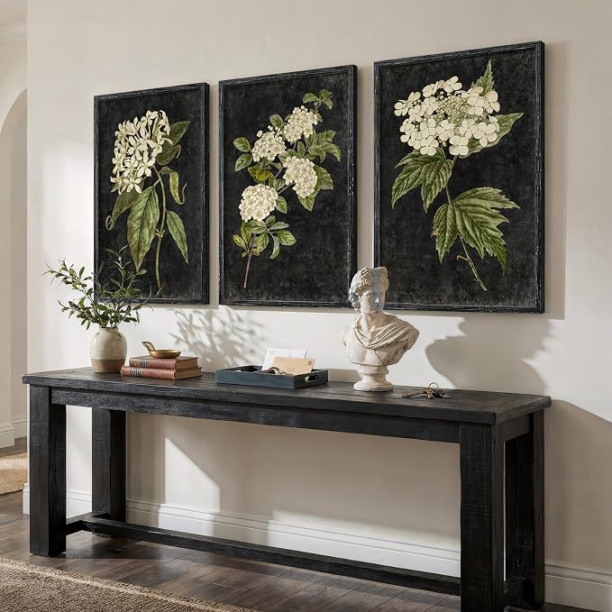 Vintage Framed Hydrangea Floral Wall Art - Image 4