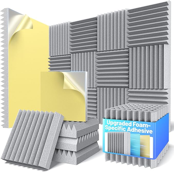 12 Pack Sound Proof Foam Panels by Unknown