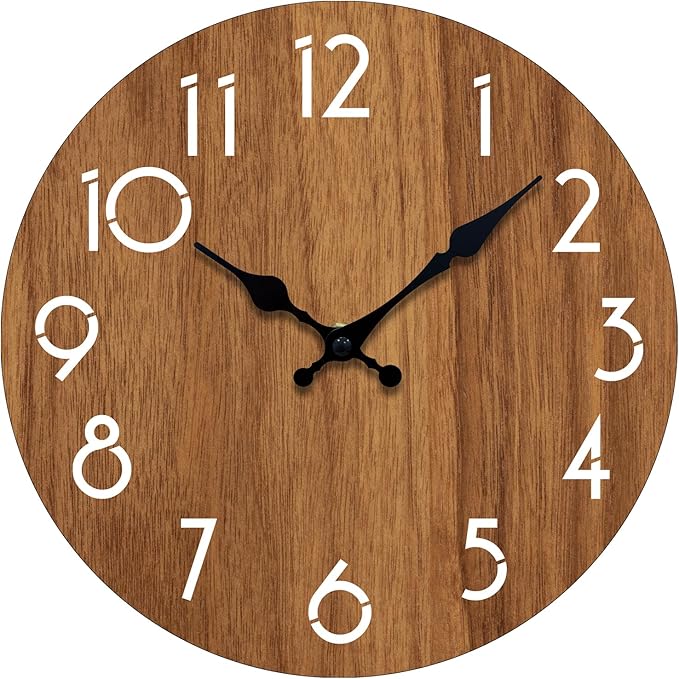 Wall Clock, Modern Wall Clocks Battery Operated, Silent Non Ticking Clock by wallclock
