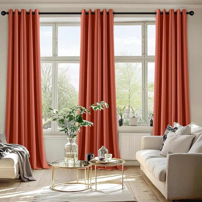 MIULEE Blackout Curtains for Bedroom Living Room 2 Panels, Thermal Insulated - Image 6
