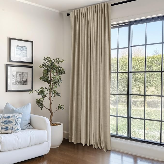 100% Blackout Shield Linen Blackout Curtains - Image 6