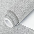 Grey Wallpaper Grasscloth Peel and Stick Wallpaper 17.7inchx393.7inch Textured by lenify