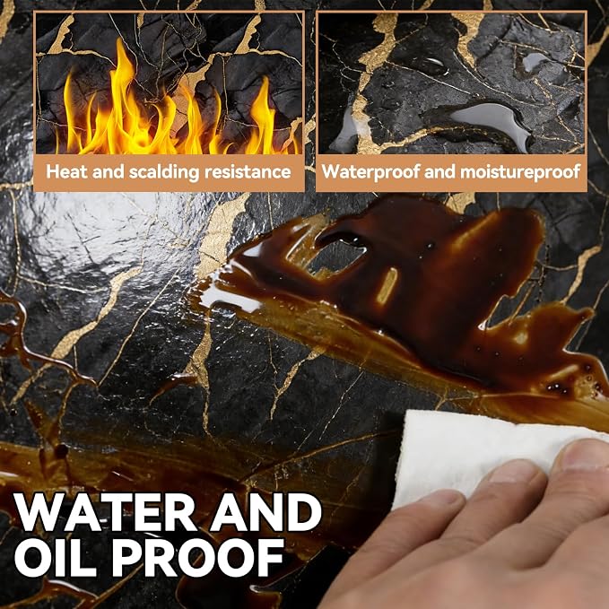 KASARO Peel and Stick Backsplash Wall Tile, 118 × 47 inch Self-Adhesive Thicker - Image 5
