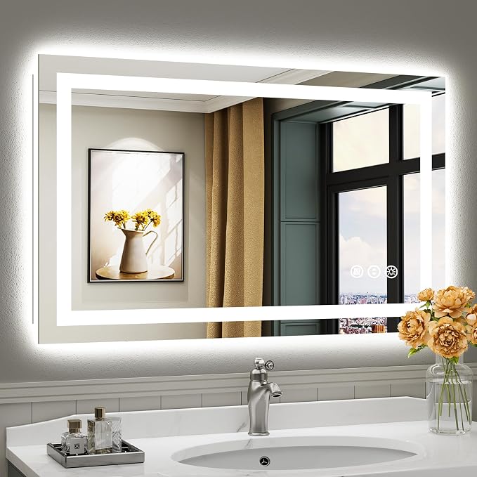 Briivue 40x24 Inch LED Bathroom Mirror by Briivuemodernmirrors