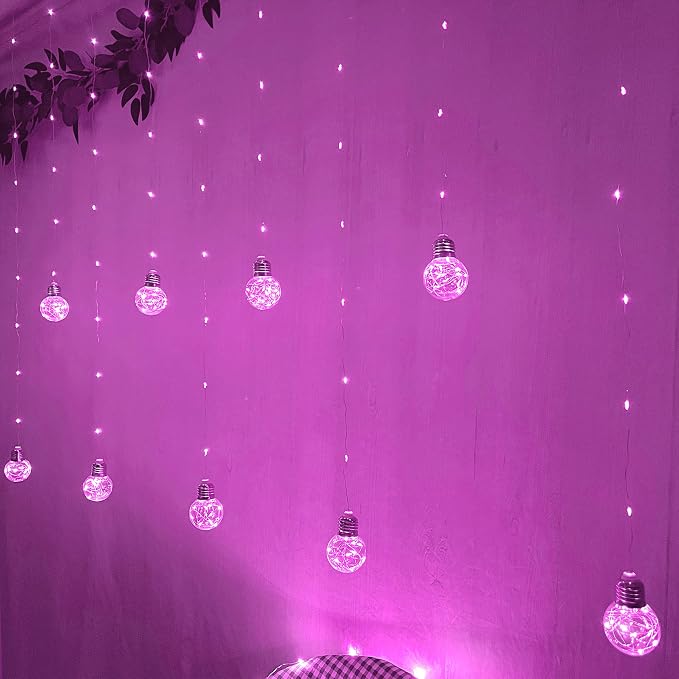 YOLIGHT Wishing Ball Curtain Lights 200 LED Window Curtain String Light - Image 7
