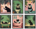 KBKBART Funny Cat Bathroom Wall Art Prints Poster, 8x10 inches by KBKBART