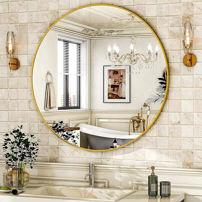 HARRITPURE 28" Round Mirror - Image 2
