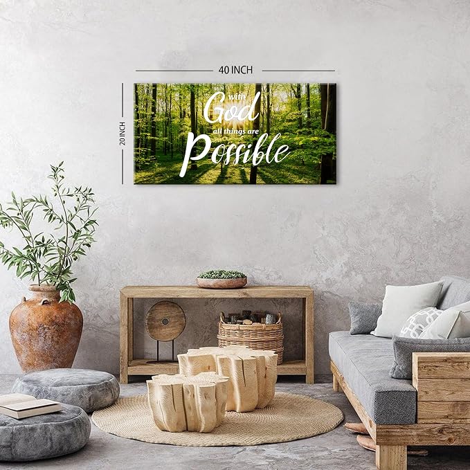 Christian Wall Decor Bible Verse Wall Art - Image 4