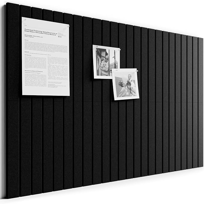 Bumusty Large Cork Board Alternative-36 x 24" Felt Bulletin Board Tiles by BUMUSTY