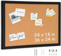 DOLLAR BOSS Cork Board for Wall 24" x 18" Bulletin Board for Wall by DOLLARBOSS