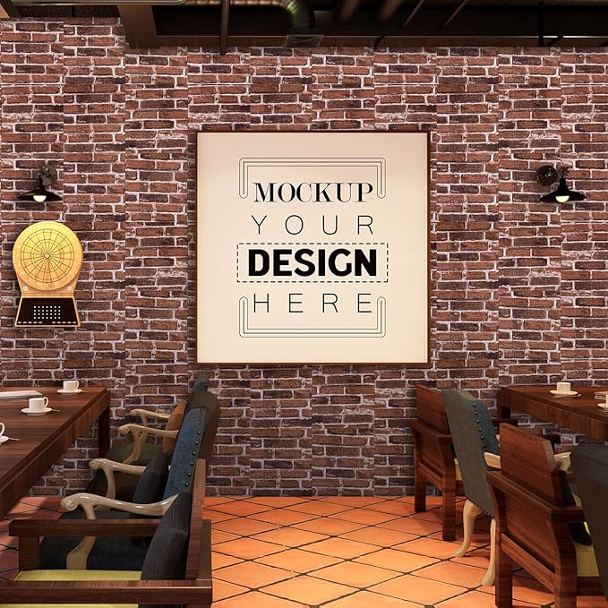 20PCS 3D Wall Panels Peel and Stick Foam 3D Brick Wallpaper Peel and Stick Red - Image 3