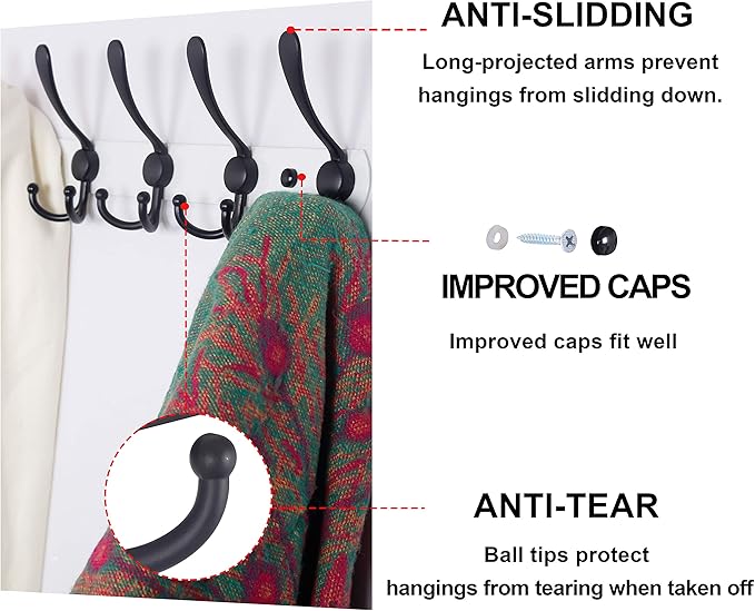 Dseap Wall Mounted Coat Rack - Image 6