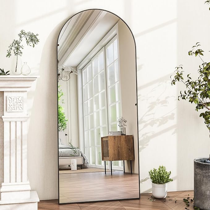 HARRITPURE 56"x21"Full Length Mirror Arch Floor Mirrors - Image 4