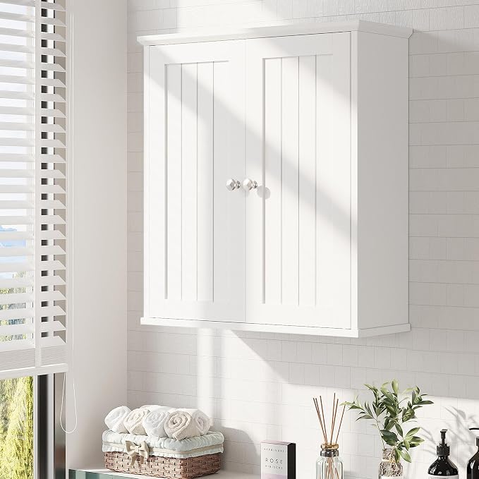 Bathroom Wall Cabinet, Bathroom Cabinet Wall Mount, Over the Toilet Space Saver - Image 2