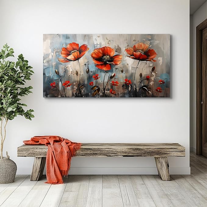 SERIMINO Large Wall Art for Living Room, Nature Floral Botanical Wall Art - Image 6