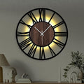 20'' Silent Wall Clock with Night Light, Glow in The Dark Decorative Wall Clock by Casaformia