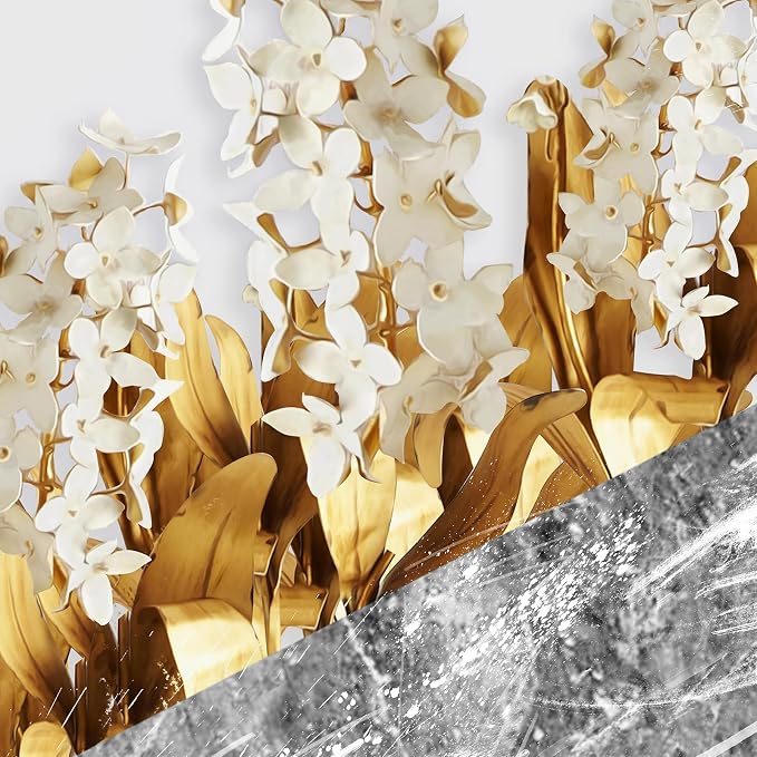 Framed Modern Luxury Gold Wall Art, Pictures - Image 4