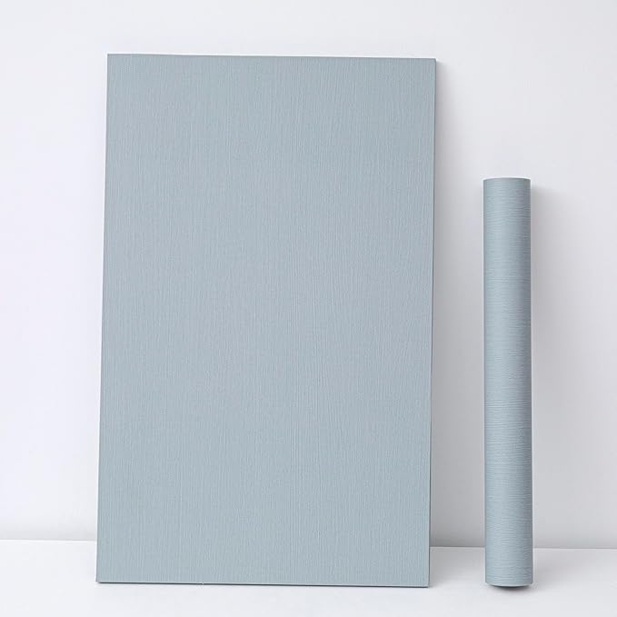 Haimin Fabric Wallpaper Textured Contact Paper Peel and Stick Faux Linen Wall - Image 7
