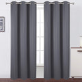 LEMOMO Grey Thermal Blackout Curtains/38 x 84 Inch/Set of 2 Panels Room by Lemomo