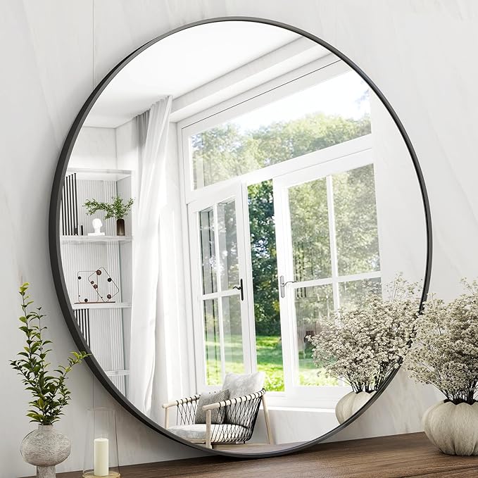 42 Inch Round Bathroom Mirror by EASLY