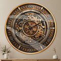 24 Inch Real Moving Gears Wall Clock by Buy+now