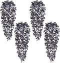 BLEUM CADE Fake Hanging Plants, Faux Deep Purple Vines Hanging Plant by BLEUMCADE