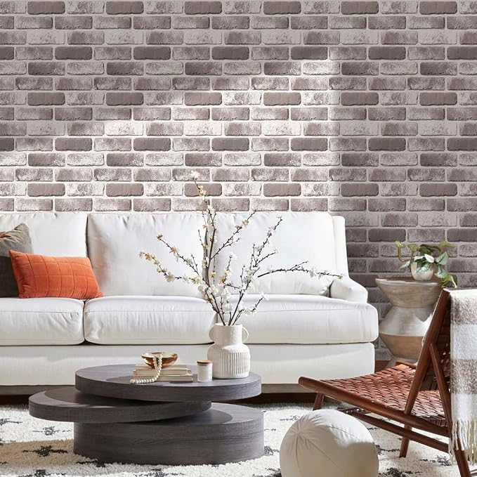 3D Brick Wall Panels, Faux Brick Peel and Stick Wall Panels, Small Size Thin - Image 2