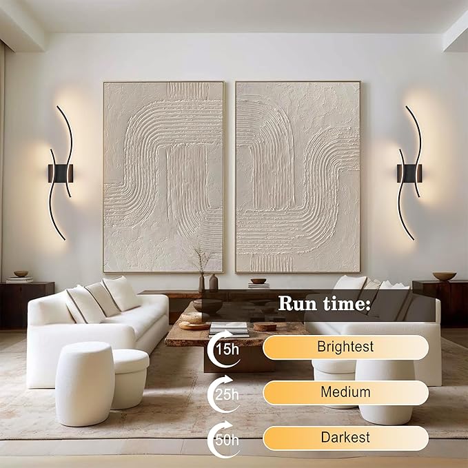 KARTOOSH Battery Operated Wall Sconce - Image 3