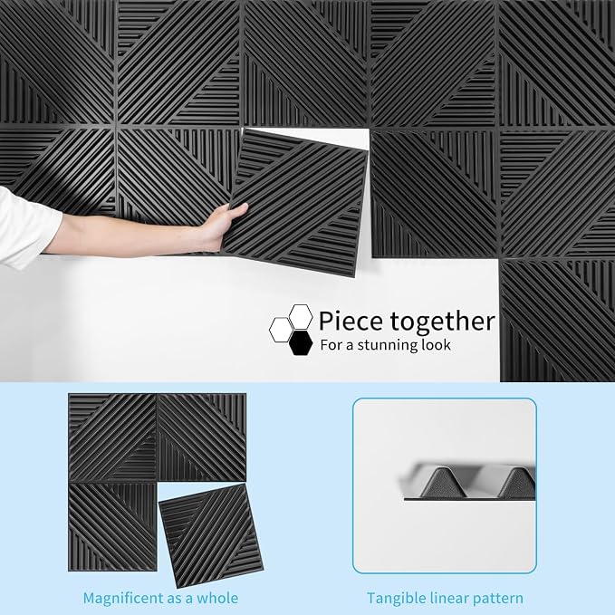 Art3d 33-Pack 3D Wall Panels for Interior Wall Decor, Textured Accent Wall - Image 2