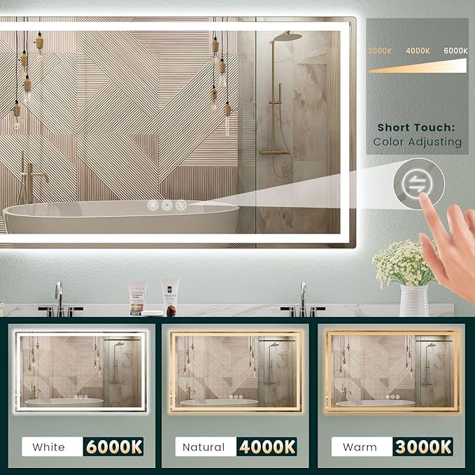 LED Mirror for Bathroom 36"x 60" - Image 4